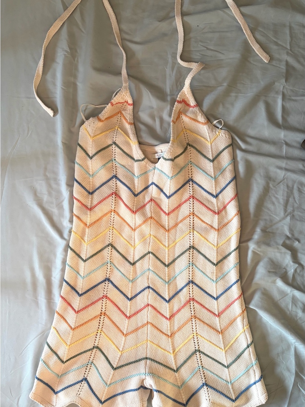American Eagle Knit Rainbow Romper